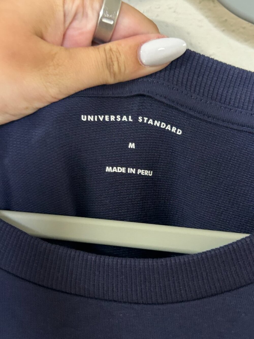 Universal Standard Misa Dress Medium 18 20 Navy Blue NWT Oversized T Shirt Midi - Picture 7 of 11